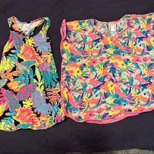 2 for $20 Cat & Jack Multicolor Floral Dress & Swim Cover Up